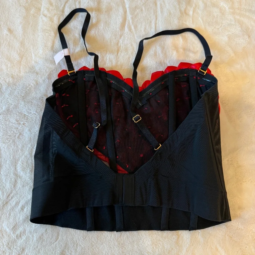 New! Victoria's Secret Archives CIRCA 1997 Rosette Bustier 45899 - Picture 6 of 10